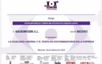 certificado empresas y equipos que apuestan por la igualdad laboral 1